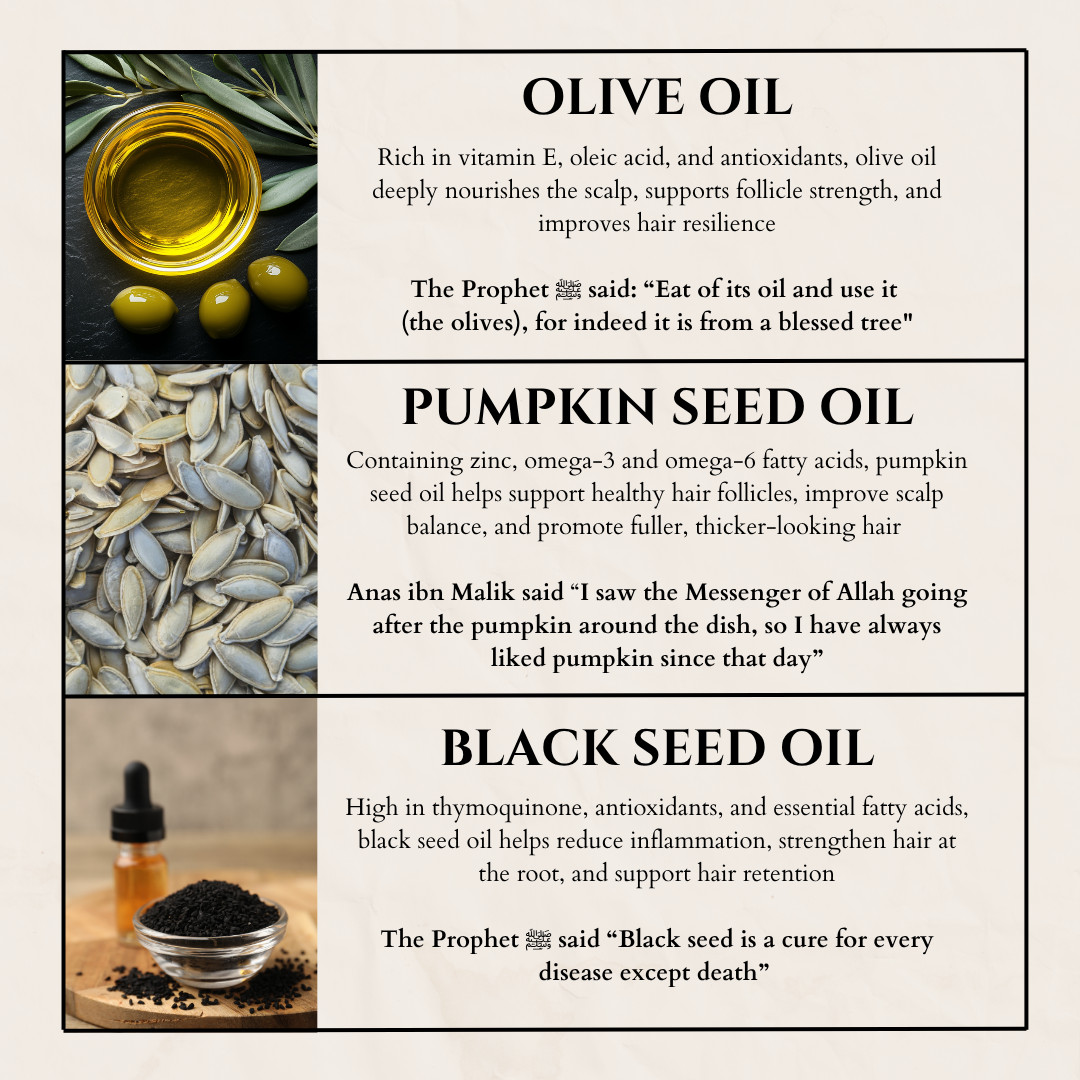 Sunnah Hair Strengthening Oil | Islamic Oils for Growth, Thicker Hair & Scalp Nourishment